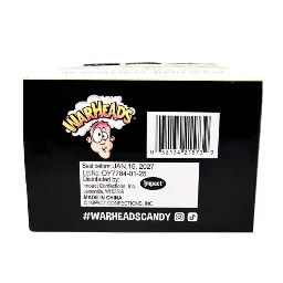 Snacks Warheads Atomic Fizz in Canister 1.48oz Box of 12