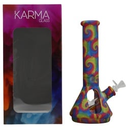 Glass Bong Karma Rainbow Tie-Dye 7mm 12.5"