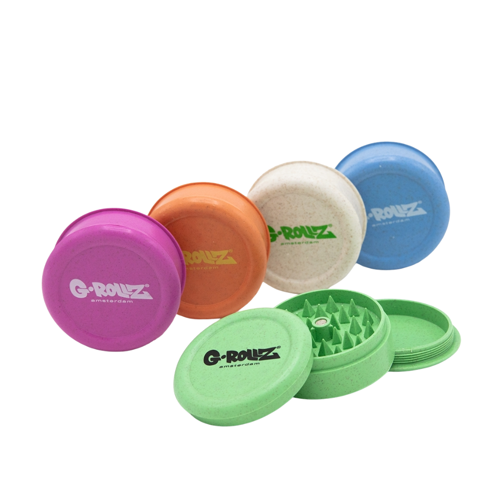 Image for Metal Grinder G-Rollz Hemp Grinder 60mm 3-Part Box of 16