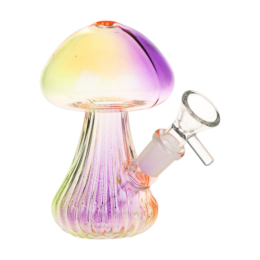 Image for Glass Bubbler SeshGear Electroplated Mushroom 4.75" 14mm F