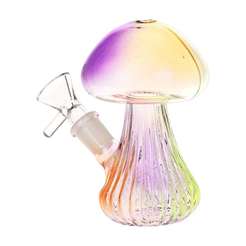 Image for Glass Bubbler SeshGear Electroplated Mushroom 4.75" 14mm F