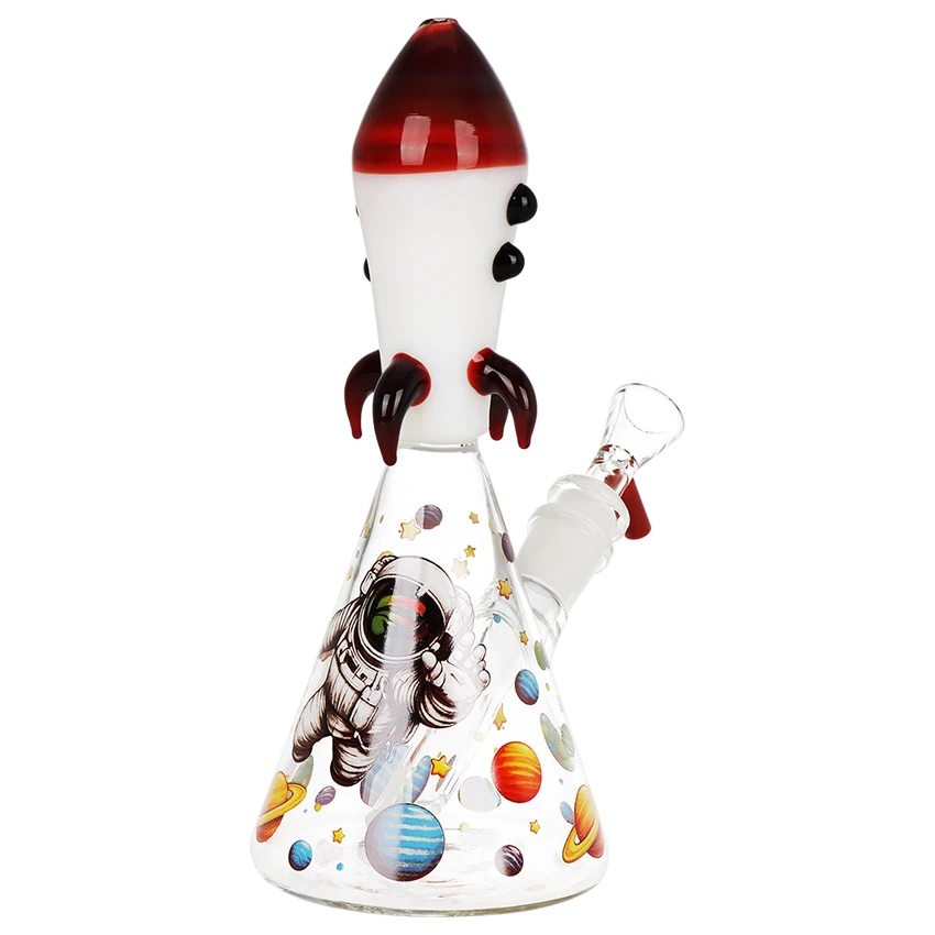 Glass Bong Pulsar Rocket Ship 7.75" 14mm F