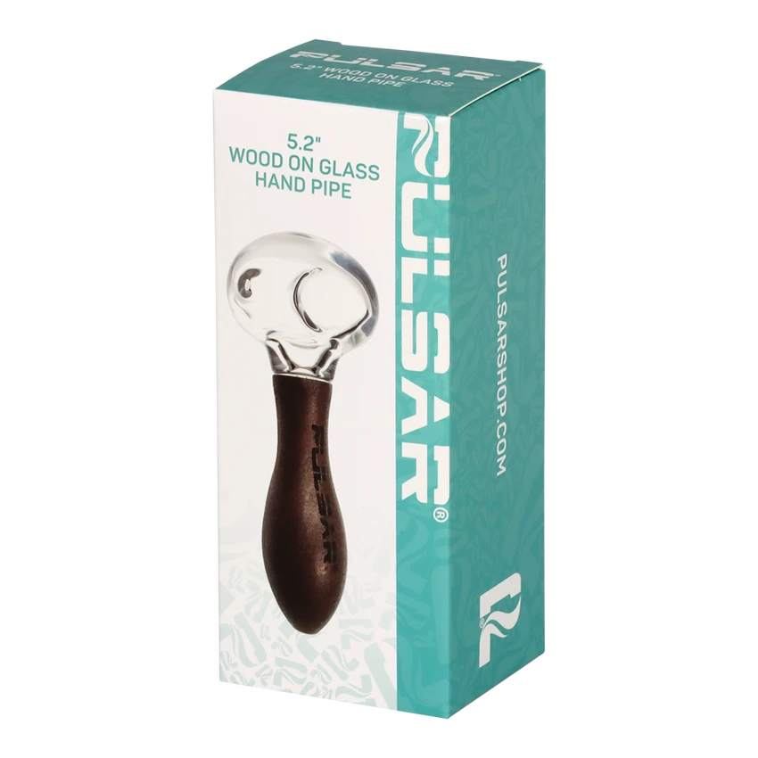 Image for Glass Pipe Pulsar Wood on Glass 5.2" Box of 6