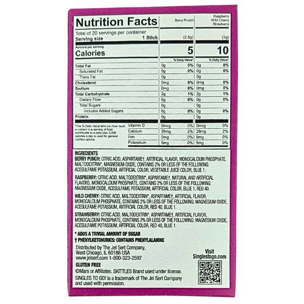 Snacks Skittles Wild Berry Variety Pack 20 Singles To Go Box of 6