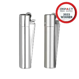 Clipper Round Metal Pipe Lighter Design Tray/12