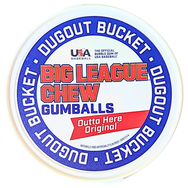 Image for Snacks Big League Chew Dugout Bucket 80pcs Gumballs