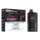 Image for *MB* Nicotine Pod Flavour Beast Level X M Series Starter Kit (Pod + Battery) 30ml 120K Packin' Peach Berry Box of 4