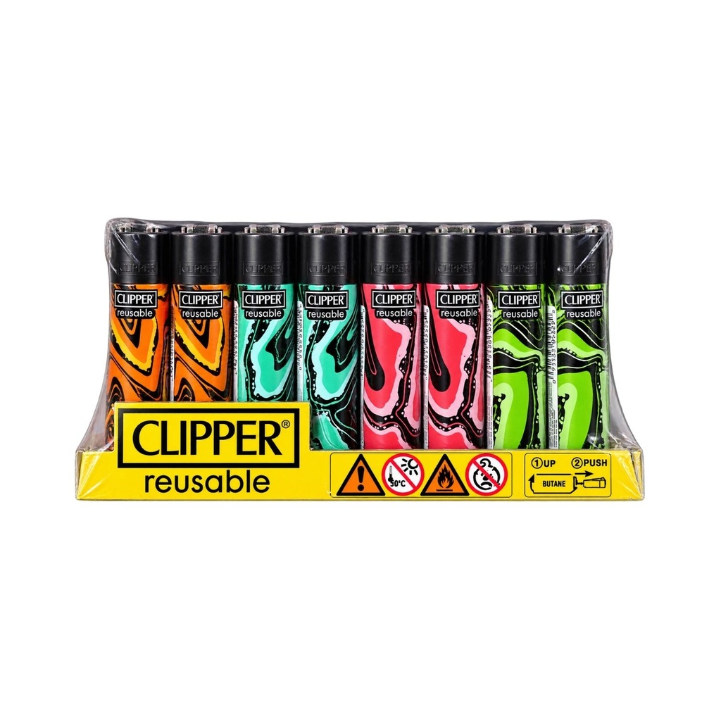 Image for Lighter Clipper Marble Design Assorted Box of 48