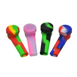 Silicone Pipe Unbranded With Cap Assorted