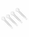 Image for Glass Pipe Unbranded Oil Pipe Clear 4" Box of 30
