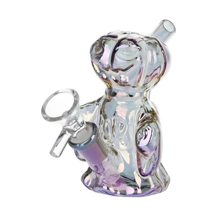 Image for Glass Bubbler SeshGear Jack-O-Lantern Ghost Assorted Colors 4" Box of 4