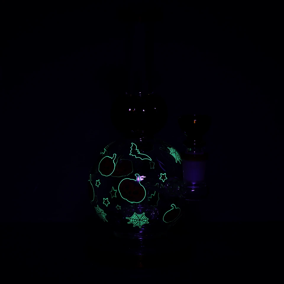 Glass Bong Pulsar Crazy Pumpkin 8"