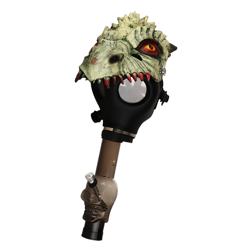 Image for Acrylic Bong Unbranded Scary Gas Mask 8"