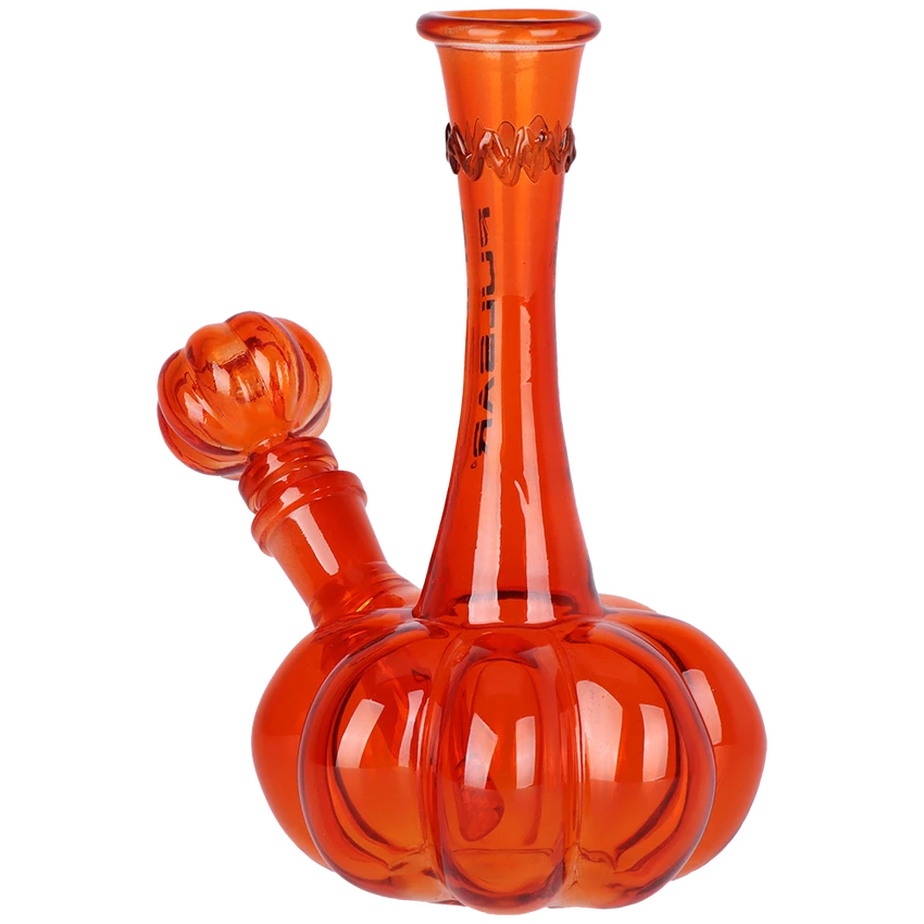 Image for Glass Bong Pulsar 14mm Pumpkin Shaped 7"