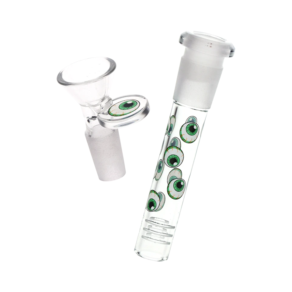 Image for Glass Bong Pulsar 14mm Scary Kitty 9"