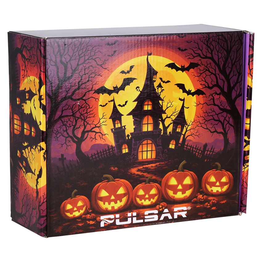 Image for Glass Bong Pulsar Halloween House Smoking Kit 8"