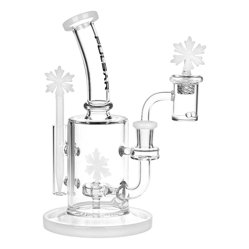 Image for Glass Rig Pulsar 14mm Holidaze Series Snowflake Kit 8.25"