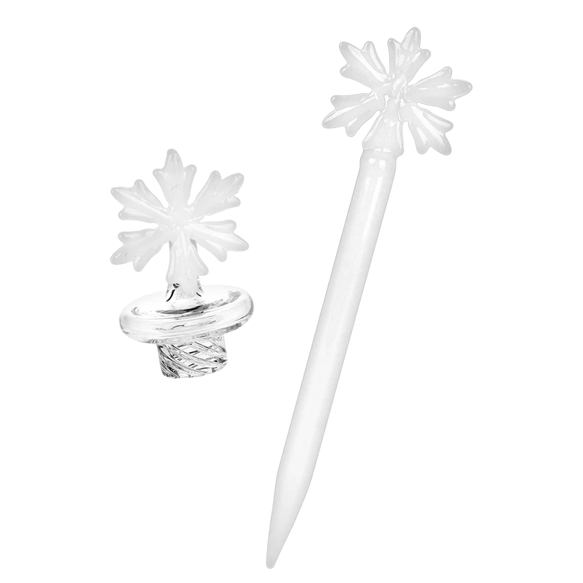 Image for Glass Rig Pulsar 14mm Holidaze Series Snowflake Kit 8.25"