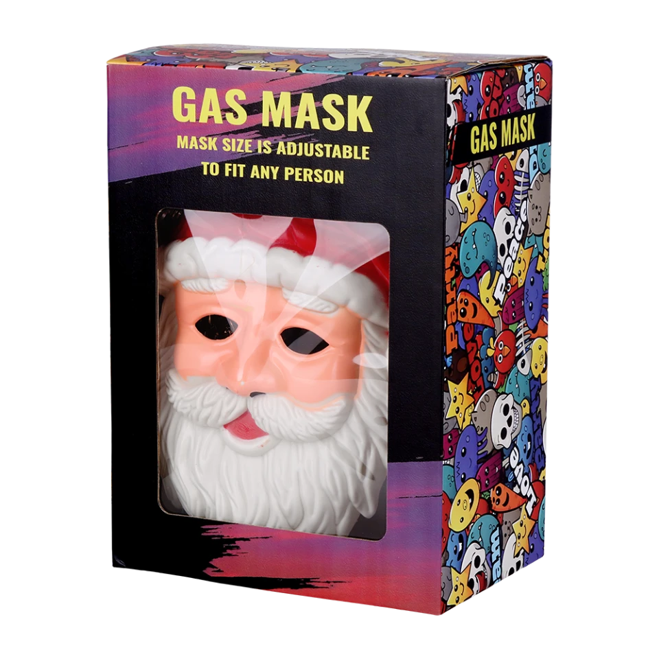 Image for Acrylic Bong Unbranded Santa Gas Mask 10"