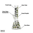 Image for Glass Bong Castle Glass Horror Mask Beaker 10"