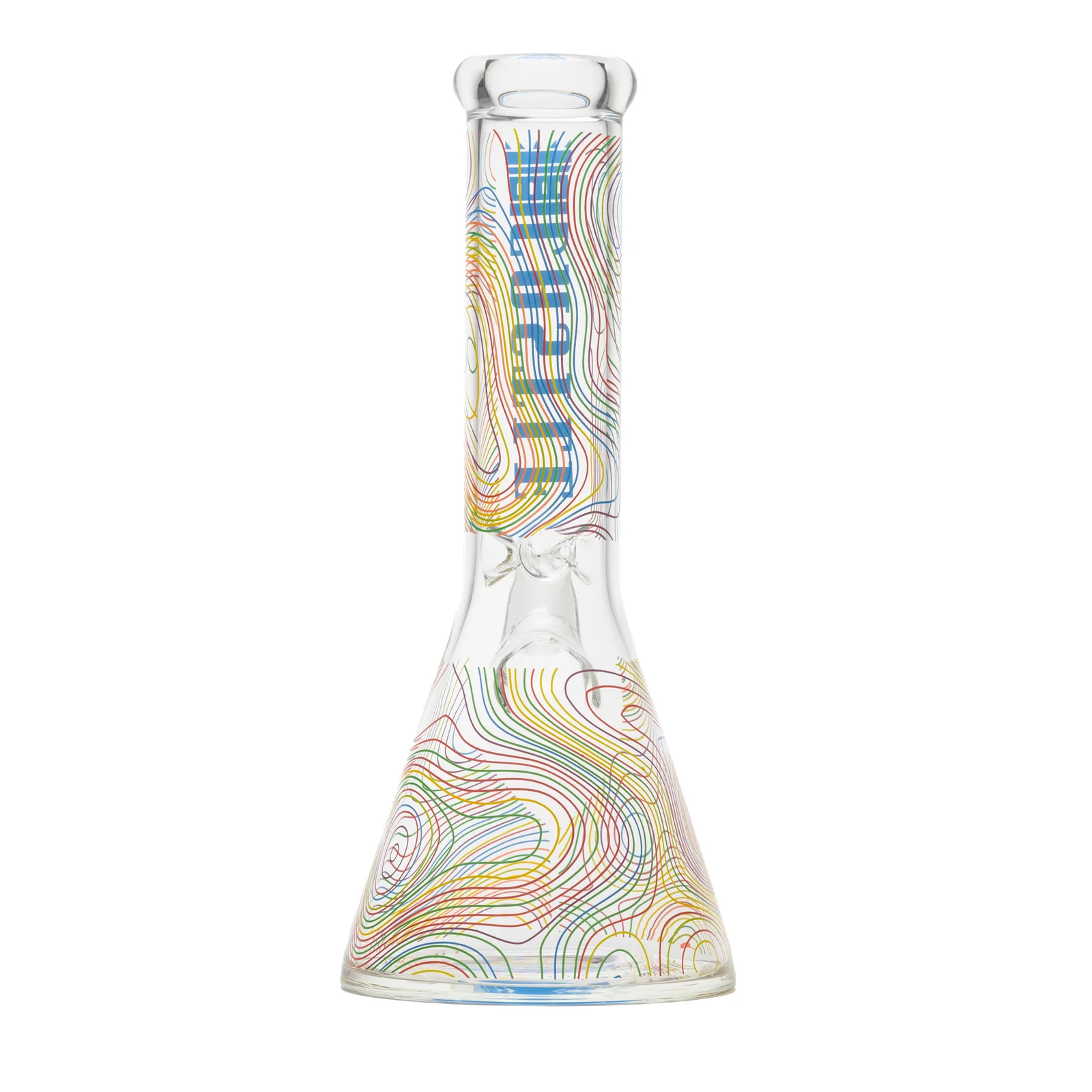 Image for Glass Bong Castle Glass Squigz Topographic Pattern 12"