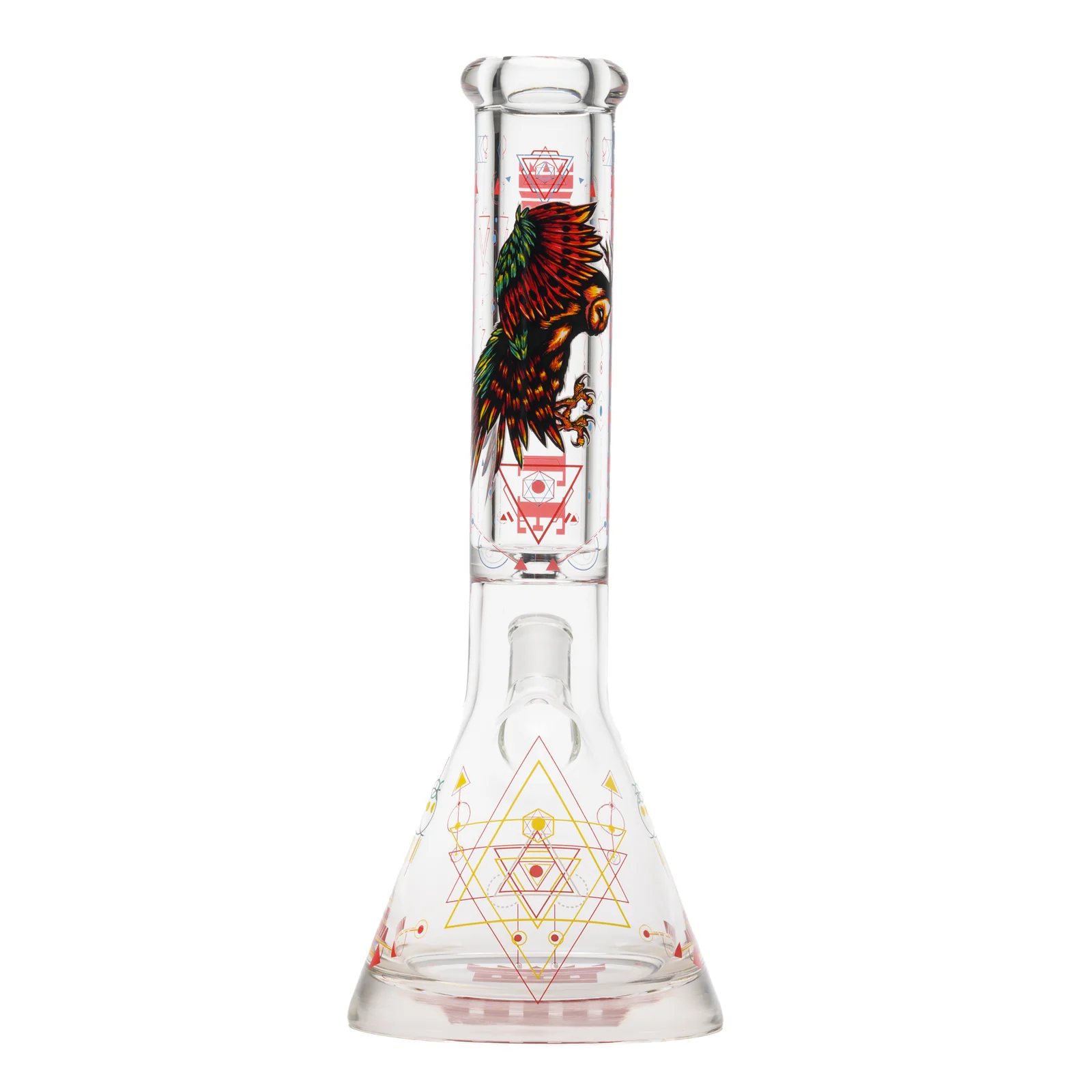 Image for Glass Bong Castle Glass Wisdom Owl 9mm 14"