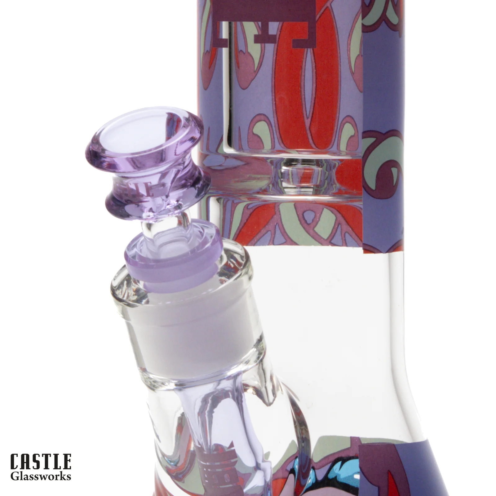 Image for Glass Bong Castle Glass Octopus Beaker 9mm 16"