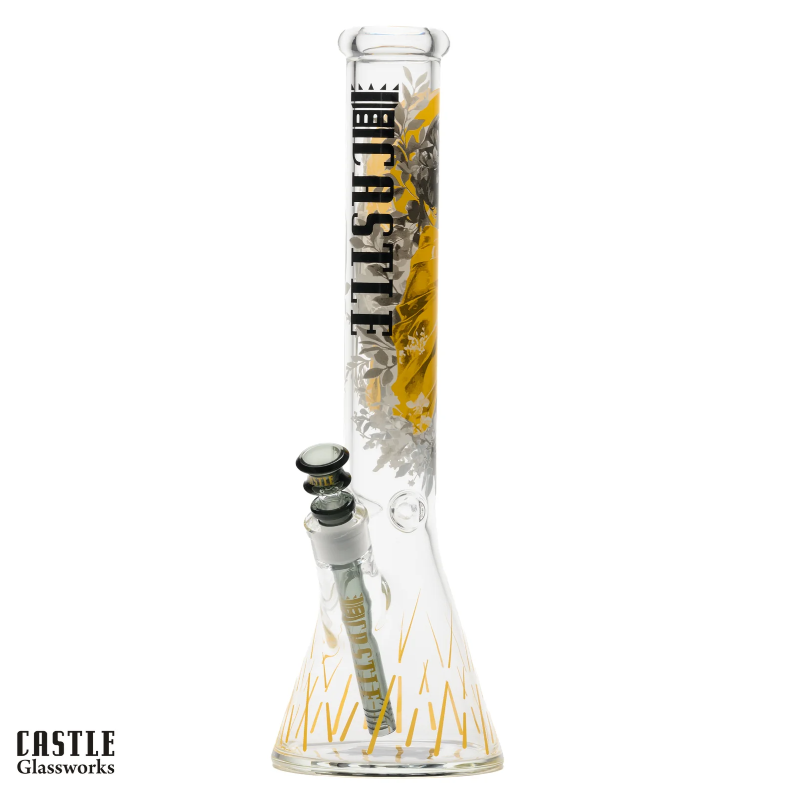 Image for Glass Bong Castle Glass Princess Warrior 5mm 16"