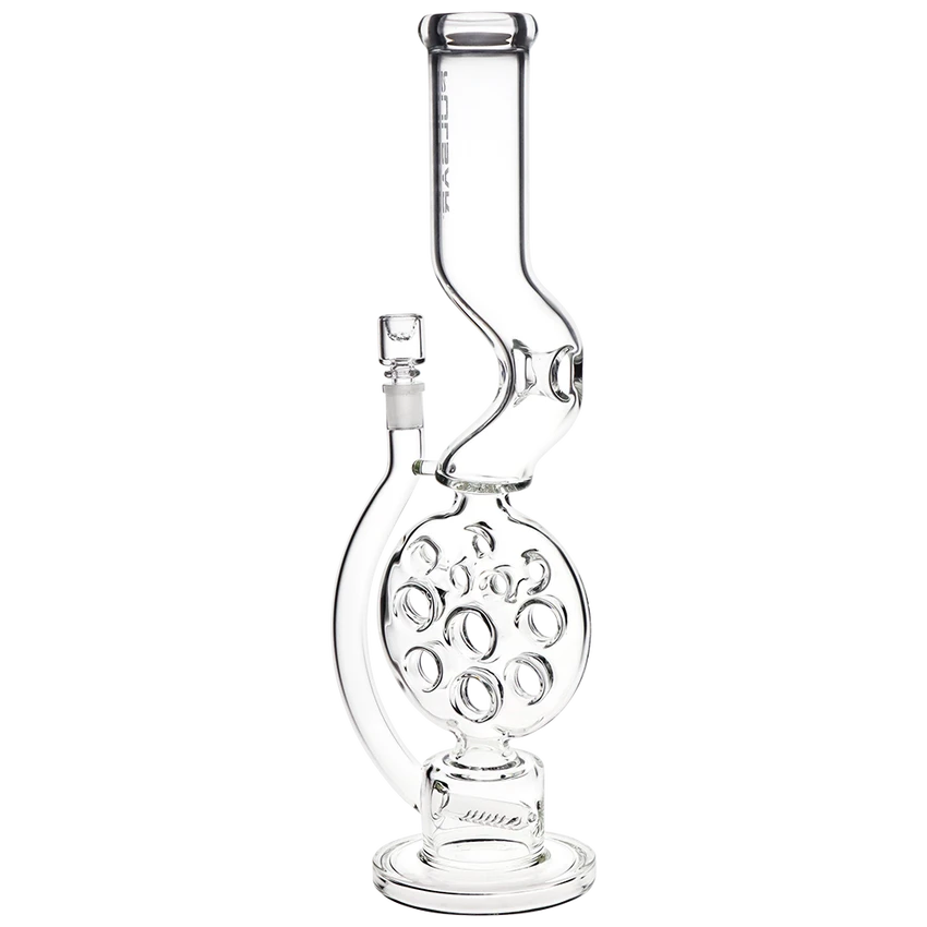 Image for Glass Bong Pulsar Swiss Perc Kink Neck 18"