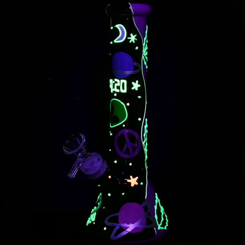 Image for Glass Bong SeshGear 420 Beam Me Up Glow 10"
