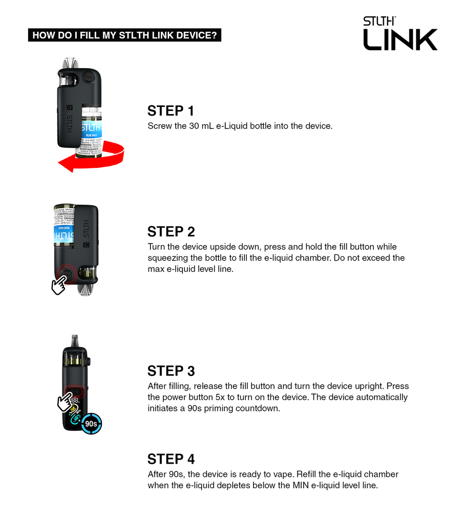 Image for Nicotine Device STLTH Link Black Box of 4