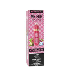 *FED* Mr Fog Max Air Disposable Vape Apple Grape Ice 2500 Puffs Box Of 10