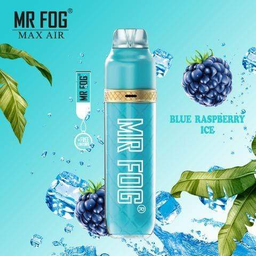 *FED* Mr Fog Max Air Disposable Vape Blue Raspberry Ice 2500 Puffs Box Of 10