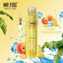 *FED* Mr Fog Max Air Disposable Vape Peach Pineapple Ice 2500 Puffs Box Of 10