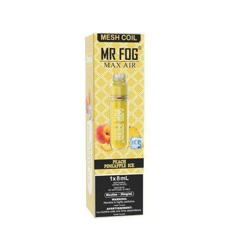 *EXCISED* Mr Fog Max Air Disposable Vape Peach Pineapple Ice 2500 Puffs Box Of 10