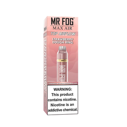 *FED* Mr Fog Max Air Disposable Vape Strawberry Dough Ring 2500 Puffs Box Of 10