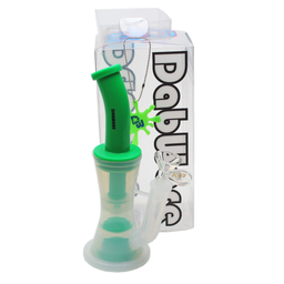 Silicone Bubbler Dabware Platinum 10" Double Perc