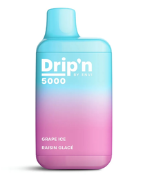 *FED* Envi Drip'n Disposable Vape 5000 Puff Grape Ice Box Of 6