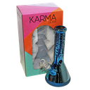 Glass Bong Karma 9" Beaker Blue Metallic