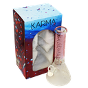 Glass Bong Karma 9" Beaker Pink Sandblasted