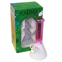 Glass Bong Karma 9" Beaker Two Toned Pink and White