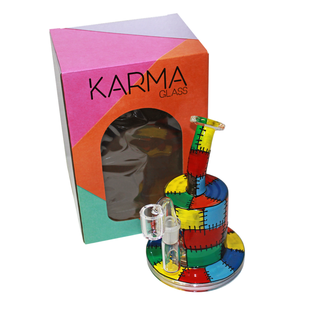 Glass Dab Rig Karma 6" Patches Design Inline