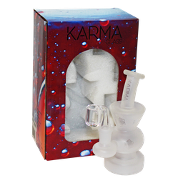 Glass Dab Rig Karma 6" Sandblasted Hourglass