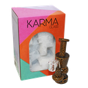 Glass Dab Rig Karma 6" Yellow Lightning Hourglass Rig