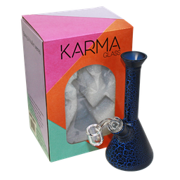 Glass Dab Rig Karma 7" Blue Lightning Beaker Rig