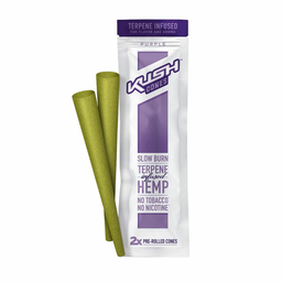 Hemp Wrap Kush Cone Terpenes Purple Box of 12