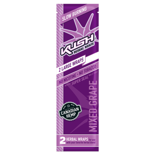 Hemp Wrap Kush Grape Box of 25