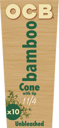 Rolling Papers OCB Bamboo Cones 1.25 - 10 Pack - Box of 12