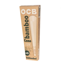 Rolling Papers OCB Bamboo Cones 1.25 - 6 Pack - Box of 32