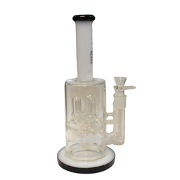 Tree Glass 12" Fat Triple Dome Perc Bong Oreo